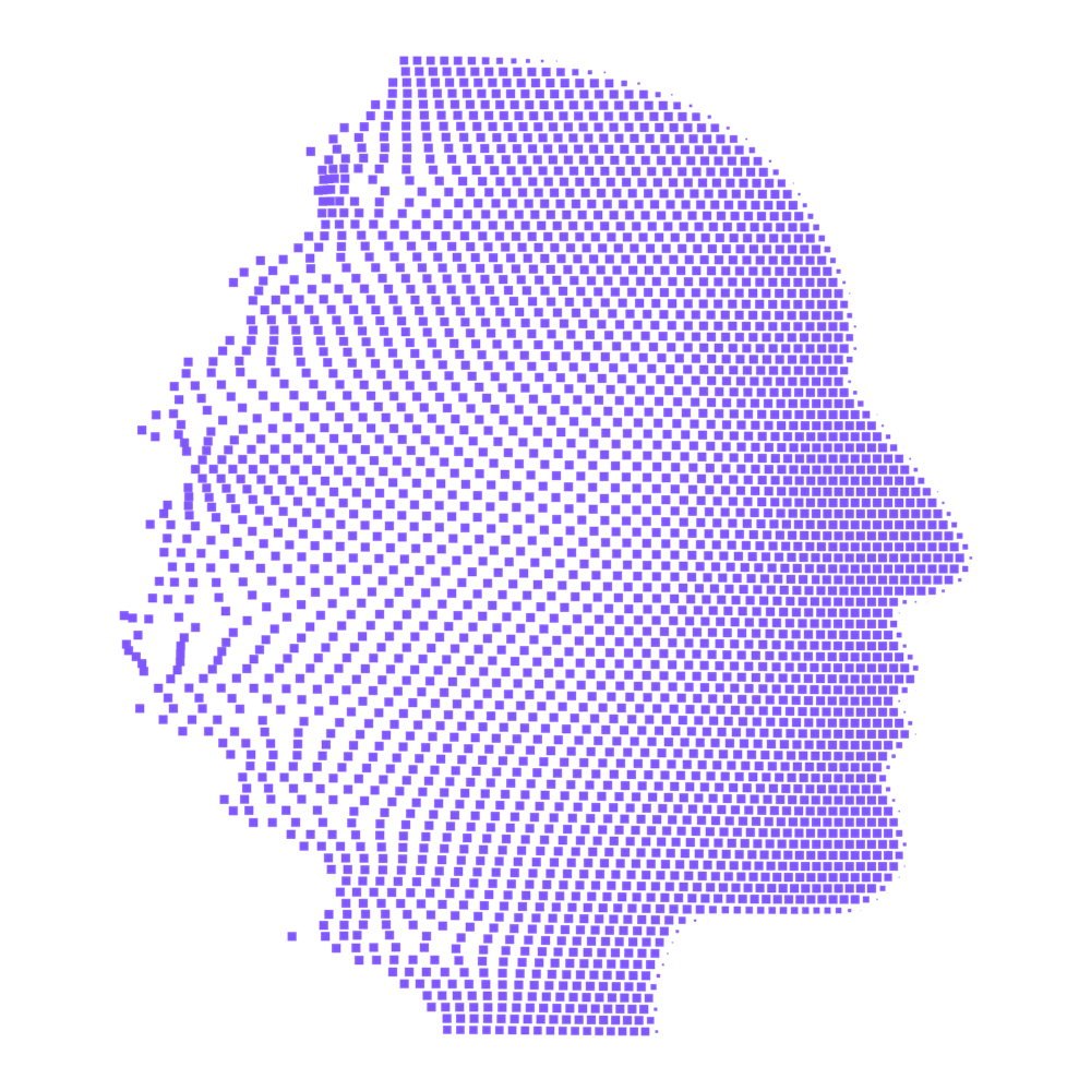 Dots forming a Head