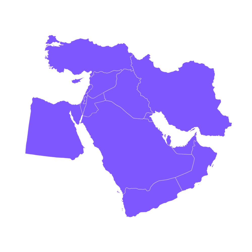 Middle East and North Africa Map